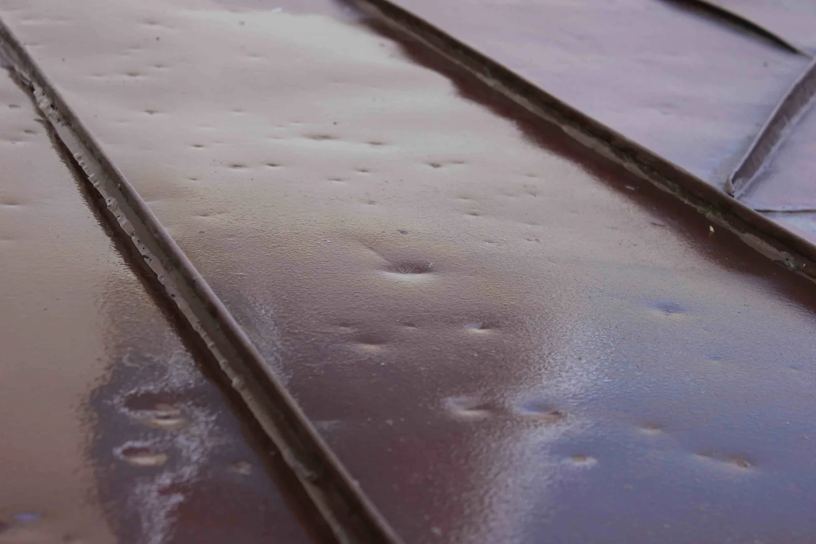 Hail damaged commercial roof in Columbia, MO Hail damaged commercial roof in Columbia, MO